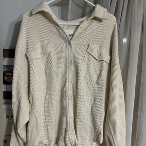 Cream Aerie Shacket